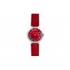 CARTIER BALLON BLEU DE CARTIER 33MM QUARTZ RED DIAL IN RED LEATHER STRAP WSBB0022