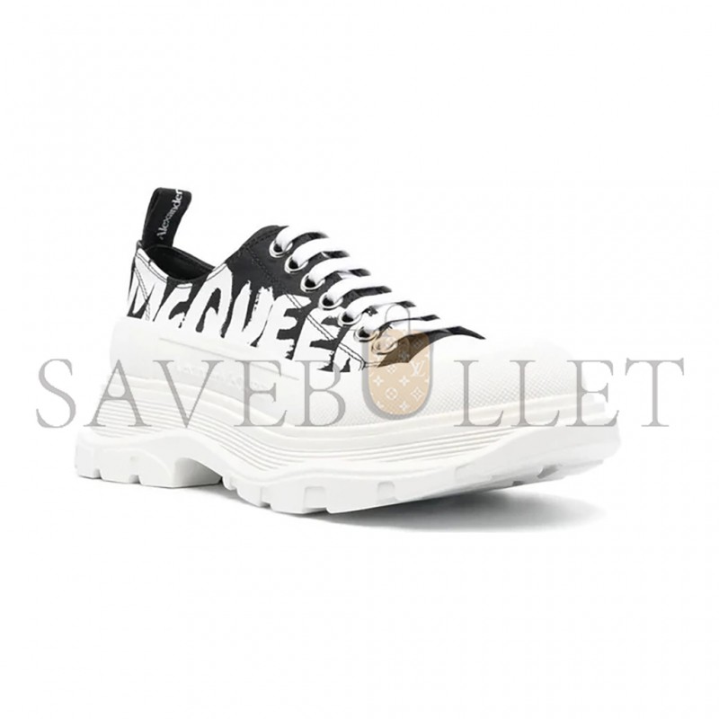 ALEXANDER MCQUEEN TREAD SLICK LOW LACE UP GRAFFITI SHOES 708753W4RQ21041