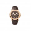 PATEK PHILIPPE AQUANAUT ROSE GOLD TRAVEL TIME BROWN DIAL COMPOSITE MEN’S WATCH 5164R-001