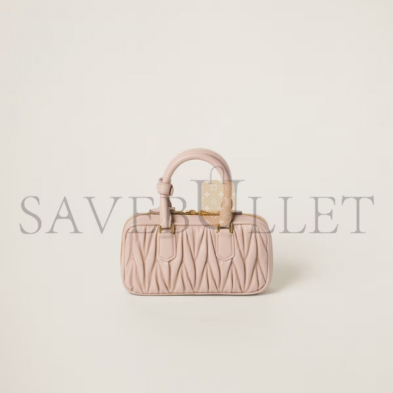 MIU MIU ARCADIE MATELASSÉ NAPPA LEATHER MINI-BAG 5BP088 (19*10*5cm) MIU MIU ARCADIE MATELASSÉ NAPPA LEATHER MINI-BAG 5BP088 (19*10*5cm)