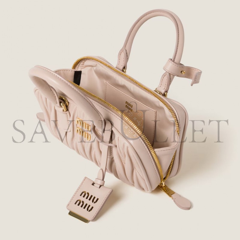 MIU MIU ARCADIE MATELASSÉ NAPPA LEATHER MINI-BAG 5BP088 (19*10*5cm) MIU MIU ARCADIE MATELASSÉ NAPPA LEATHER MINI-BAG 5BP088 (19*10*5cm)
