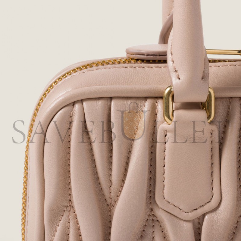 MIU MIU ARCADIE MATELASSÉ NAPPA LEATHER MINI-BAG 5BP088 (19*10*5cm) MIU MIU ARCADIE MATELASSÉ NAPPA LEATHER MINI-BAG 5BP088 (19*10*5cm)