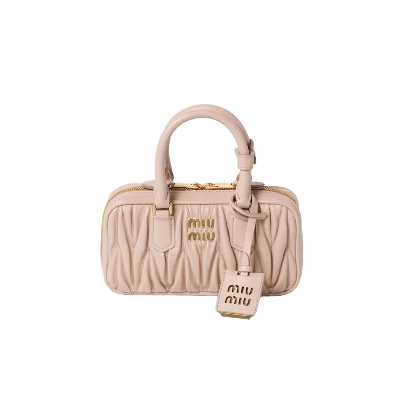 MIU MIU ARCADIE MATELASSÉ NAPPA LEATHER MINI-BAG 5BP088 (19*10*5cm) MIU MIU ARCADIE MATELASSÉ NAPPA LEATHER MINI-BAG 5BP088 (19*10*5cm)