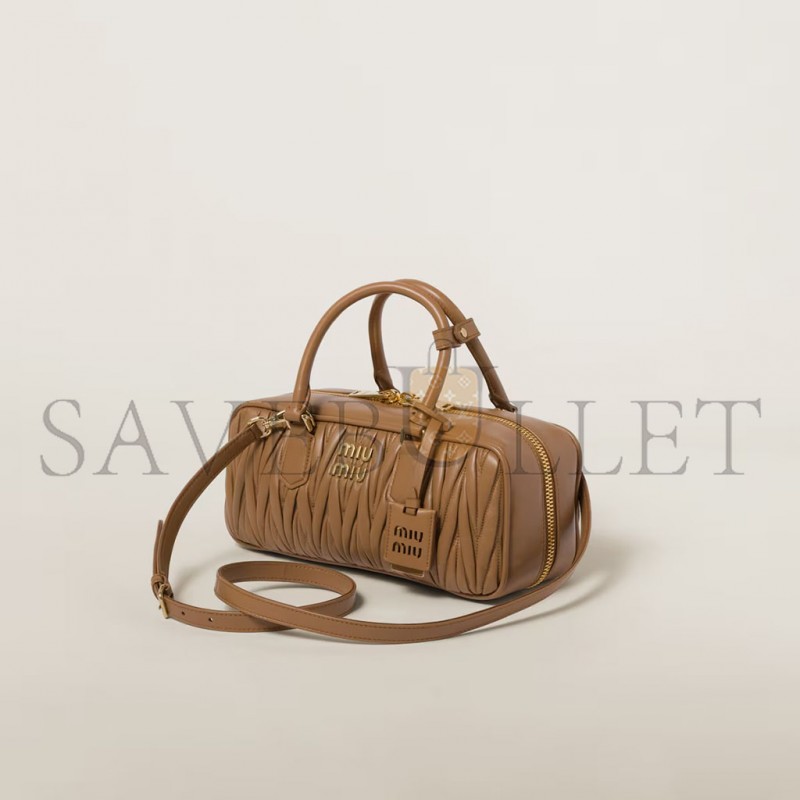 MIU MIU ARCADIE MATELASSÉ NAPPA LEATHER BAG 5BB148 (27*12*9cm) MIU MIU ARCADIE MATELASSÉ NAPPA LEATHER BAG 5BB148 (27*12*9cm)