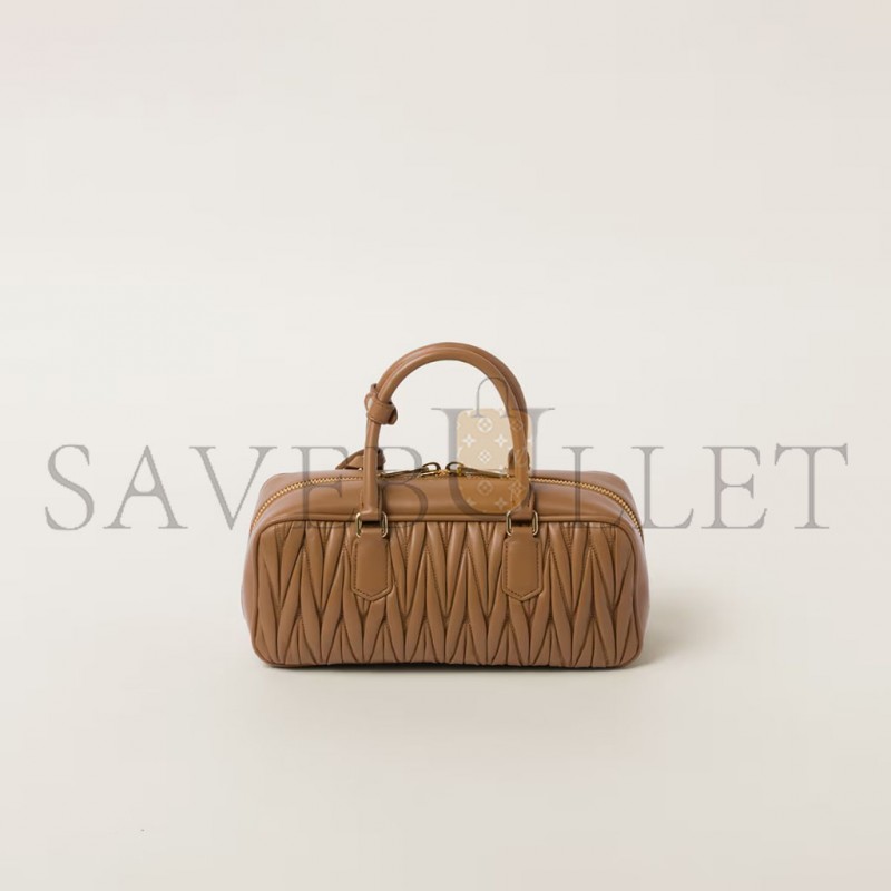 MIU MIU ARCADIE MATELASSÉ NAPPA LEATHER BAG 5BB148 (27*12*9cm) MIU MIU ARCADIE MATELASSÉ NAPPA LEATHER BAG 5BB148 (27*12*9cm)