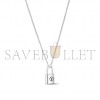 LOUIS VUITTON SILVER LOCKIT PENDANT, STERLING SILVER BLACK LAQUERED Q03273