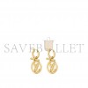 LOUIS VUITTON EARRINGS BOOKLE DEREILLE BABY LOUISE LV HOOP GOLD GP M00613