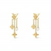 LOUIS VUITTON  LV LOUISA LOGO EARRINGS M01574