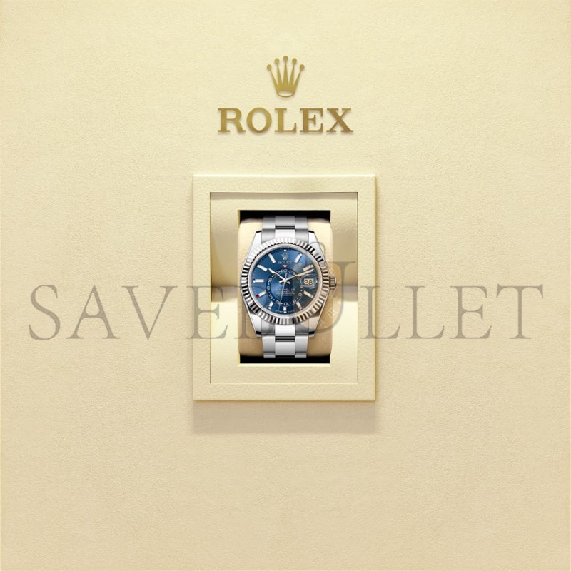 ROLEX SKY-DWELLER OYSTER, 42 MM, OYSTERSTEEL AND WHITE GOLD WATCH 336934