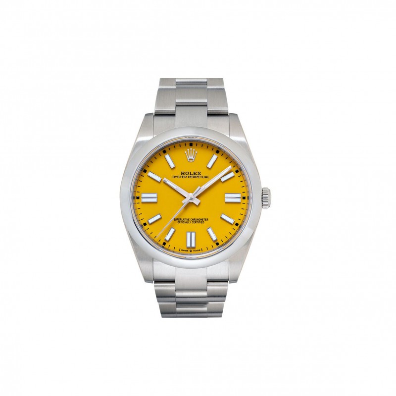 ROLEX OYSTER PERPETUAL STAINLESS STEEL AUTOMATIC WATCH 124300-0004