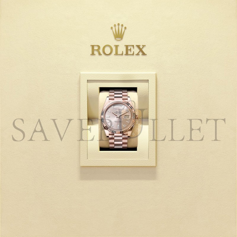 ROLEX DAY-DATE 40 OYSTER, 40 MM, EVEROSE GOLD WATCH 228235-0004 ROLEX DAY-DATE 40 OYSTER, 40 MM, EVEROSE GOLD WATCH 228235-0004