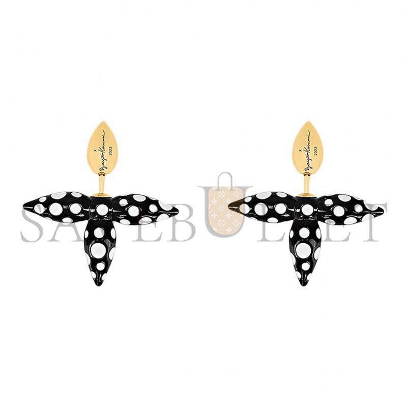 LOUIS VUITTON X YAYOI KUSAMA LOUISETTE INFINITY DOTS EARRINGS M01073