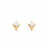 LOUIS VUITTON V FOR VUITTON PEARL AND METAL EARRINGS M02368