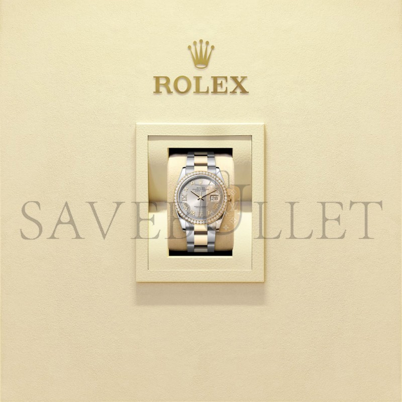 ROLEX DATEJUST 36 OYSTER, 36 MM, OYSTERSTEEL, YELLOW GOLD AND DIAMONDS WATCH 126283RBR-0018