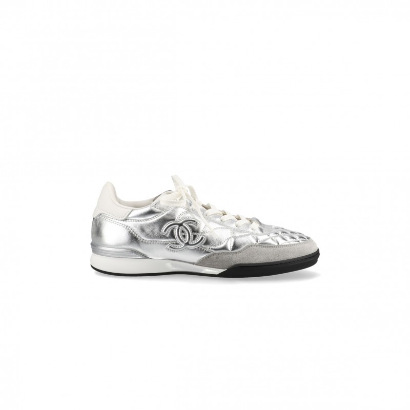 CHANEL SNEAKER LOW-TOP SILVER G45839