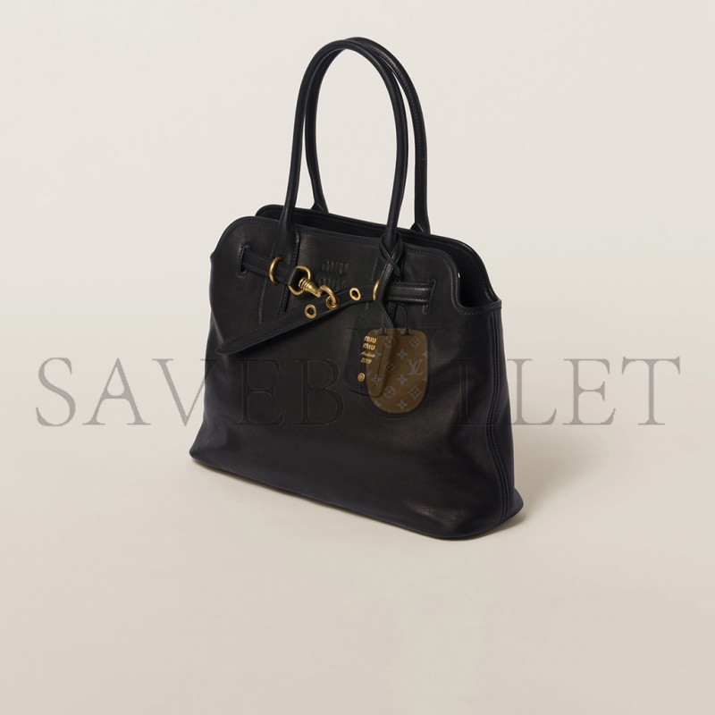 MIU MIU AVENTURE NAPPA LEATHER BAG 5BG291 (39*24*13cm) MIU MIU AVENTURE NAPPA LEATHER BAG 5BG291 (39*24*13cm)