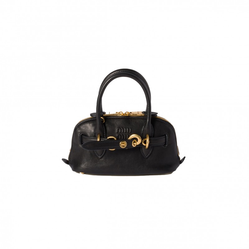 MIU MIU AVENTURE MINI NAPPA LEATHER BAG 5BP090 (21*13.2*8cm) MIU MIU AVENTURE MINI NAPPA LEATHER BAG 5BP090 (21*13.2*8cm)