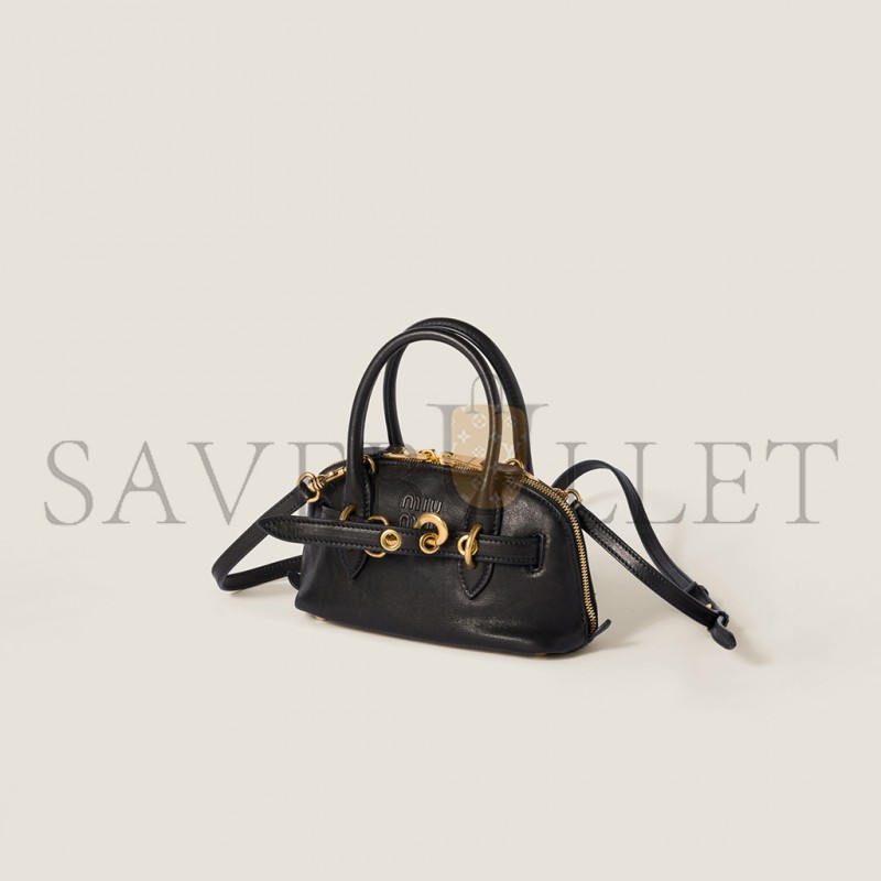 MIU MIU AVENTURE MINI NAPPA LEATHER BAG 5BP090 (21*13.2*8cm) MIU MIU AVENTURE MINI NAPPA LEATHER BAG 5BP090 (21*13.2*8cm)