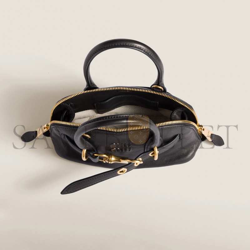 MIU MIU AVENTURE MINI NAPPA LEATHER BAG 5BP090 (21*13.2*8cm) MIU MIU AVENTURE MINI NAPPA LEATHER BAG 5BP090 (21*13.2*8cm)