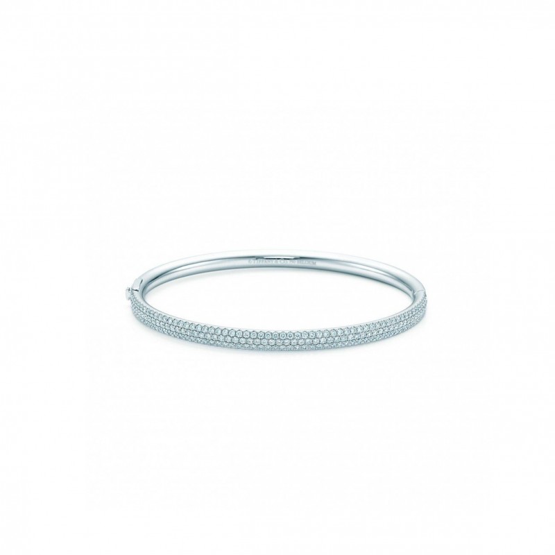 TIFFANY METRO THREE-ROW HINGED BANGLE 60006100 TIFFANY METRO THREE-ROW HINGED BANGLE 60006100