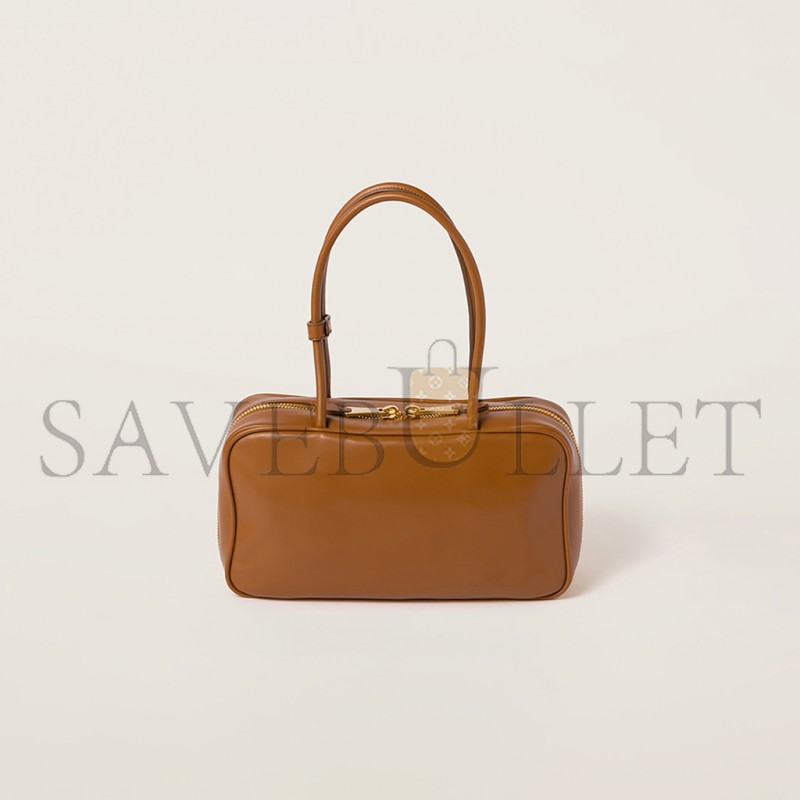 MIU MIU BEAU LEATHER TOP-HANDLE BAG 5BB172 (29*17*9cm) MIU MIU BEAU LEATHER TOP-HANDLE BAG 5BB172 (29*17*9cm)