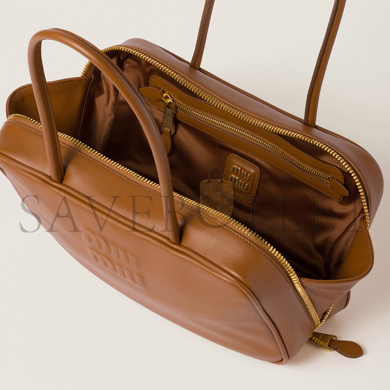 MIU MIU BEAU LEATHER TOP-HANDLE BAG 5BB172 (29*17*9cm) MIU MIU BEAU LEATHER TOP-HANDLE BAG 5BB172 (29*17*9cm)