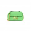 FENDI NAPPA SMALL FF EMBOSSED MIDI CHAIN BAGUETTE EDAMAME (22*14*6cm)