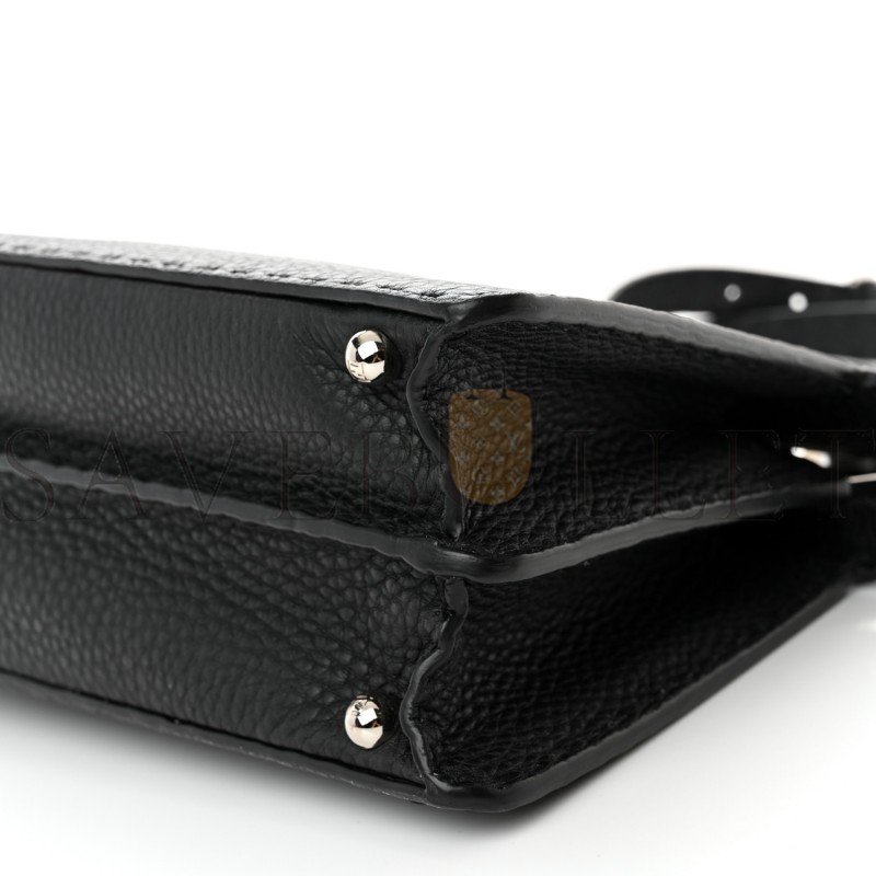 FENDI CUOIO ROMANO SELLERIA SMALL PEEKABOO I SEE U SATCHEL BLACK CAMEL SUNFLOWER (27*20*11cm) FENDI CUOIO ROMANO SELLERIA SMALL PEEKABOO I SEE U SATCHEL BLACK CAMEL SUNFLOWER (27*20*11cm)