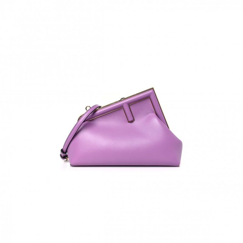 FENDI SHINY NAPPA SMALL FENDI FIRST VIOLETTA (23*18*9cm)