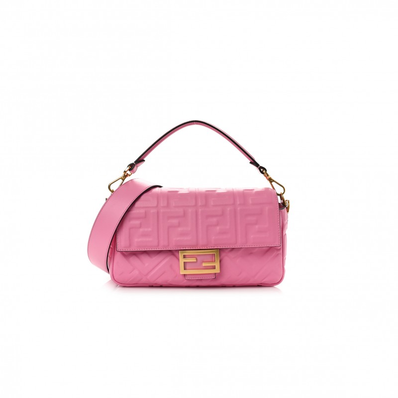 FENDI NAPPA FF 1974 EMBOSSED BAGUETTE LOLLYPOP (27*15*6cm) FENDI NAPPA FF 1974 EMBOSSED BAGUETTE LOLLYPOP (27*15*6cm)