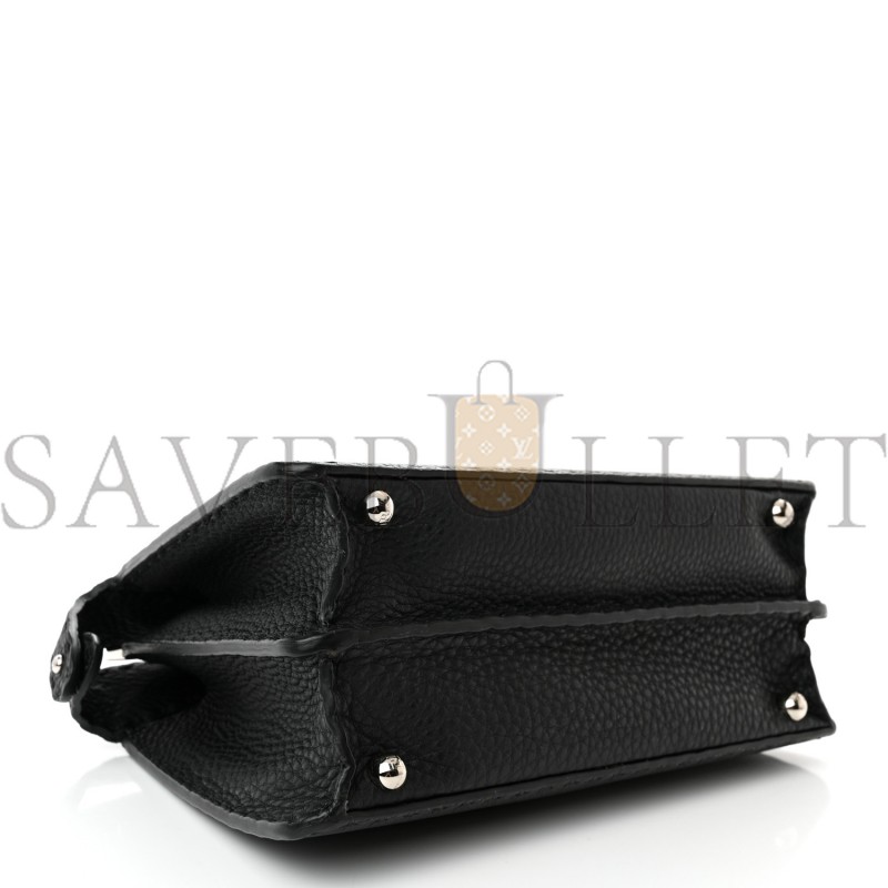 FENDI CUOIO ROMANO SELLERIA SMALL PEEKABOO I SEE U SATCHEL BLACK CAMEL SUNFLOWER (27*20*11cm) FENDI CUOIO ROMANO SELLERIA SMALL PEEKABOO I SEE U SATCHEL BLACK CAMEL SUNFLOWER (27*20*11cm)