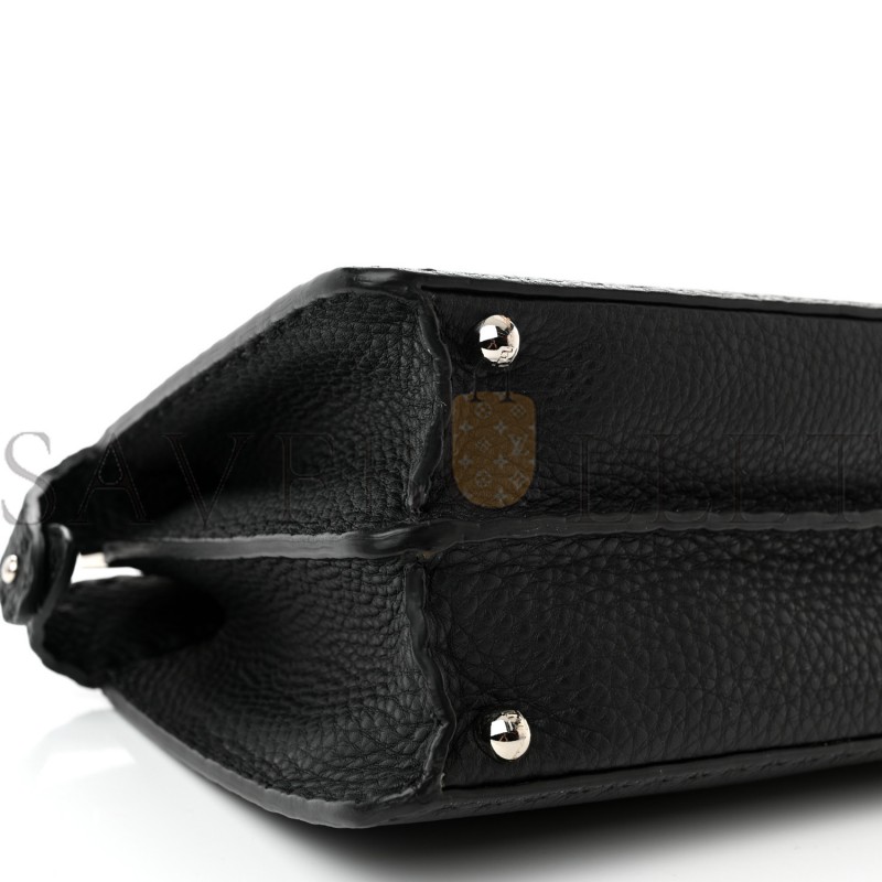 FENDI CUOIO ROMANO SELLERIA SMALL PEEKABOO I SEE U SATCHEL BLACK CAMEL SUNFLOWER (27*20*11cm) FENDI CUOIO ROMANO SELLERIA SMALL PEEKABOO I SEE U SATCHEL BLACK CAMEL SUNFLOWER (27*20*11cm)