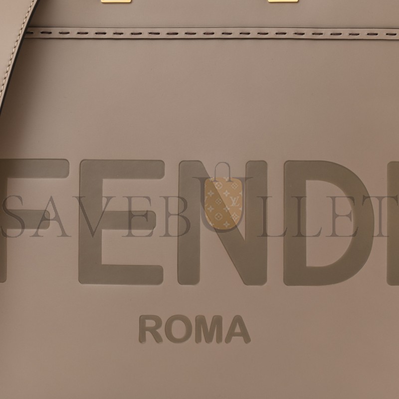 FENDI VITELLO KING PLEXIGLASS LOGO EMBOSSED MEDIUM FENDI SUNSHINE SHOPPER TOTE TORTORA (36*30*15cm) FENDI VITELLO KING PLEXIGLASS LOGO EMBOSSED MEDIUM FENDI SUNSHINE SHOPPER TOTE TORTORA (36*30*15cm)