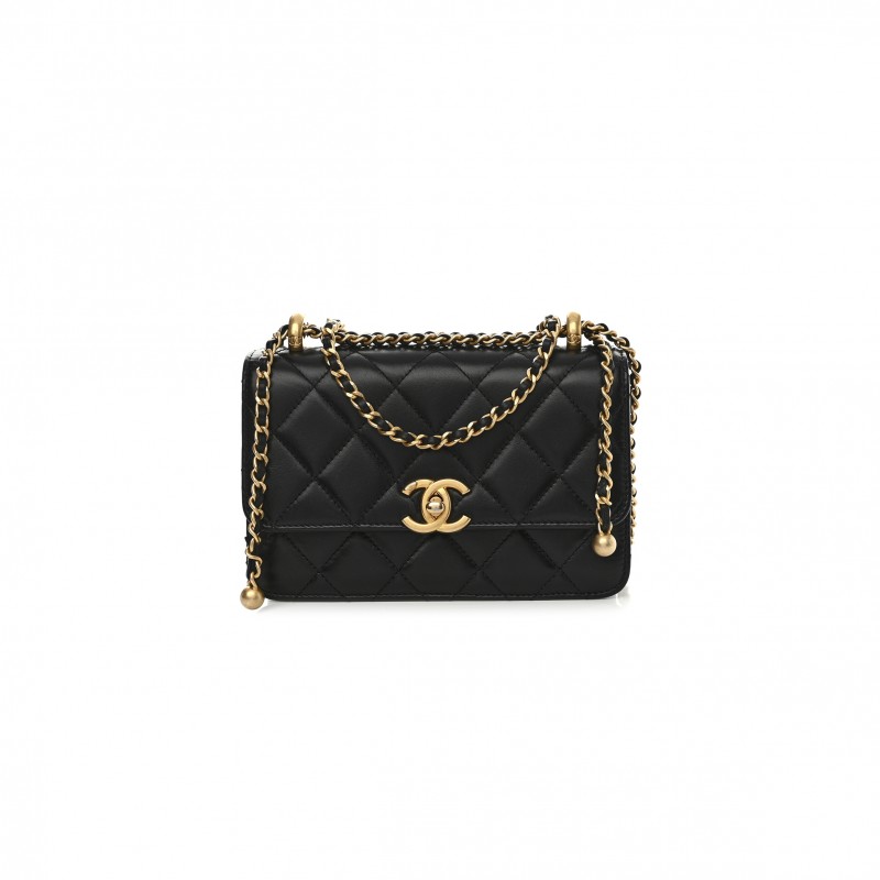 CHANEL MASTER CALFSKIN QUILTED MINI PERFECT FIT FLAP BLACK (19*12*8cm) 