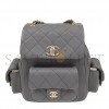 CHANEL MASTER DUMA GREY BACKPACK AS4398 (21.5*19.5*12cm)