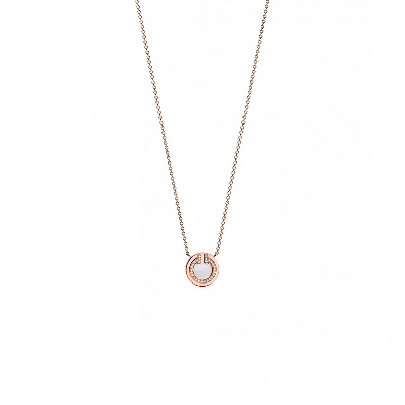 TIFFANY T DIAMOND AND MOTHER-OF-PEARL CIRCLE PENDANT 67467574