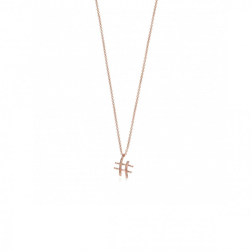 TIFFANY PALOMAS GRAFFITI SMALL HASHTAG PENDANT 68483549