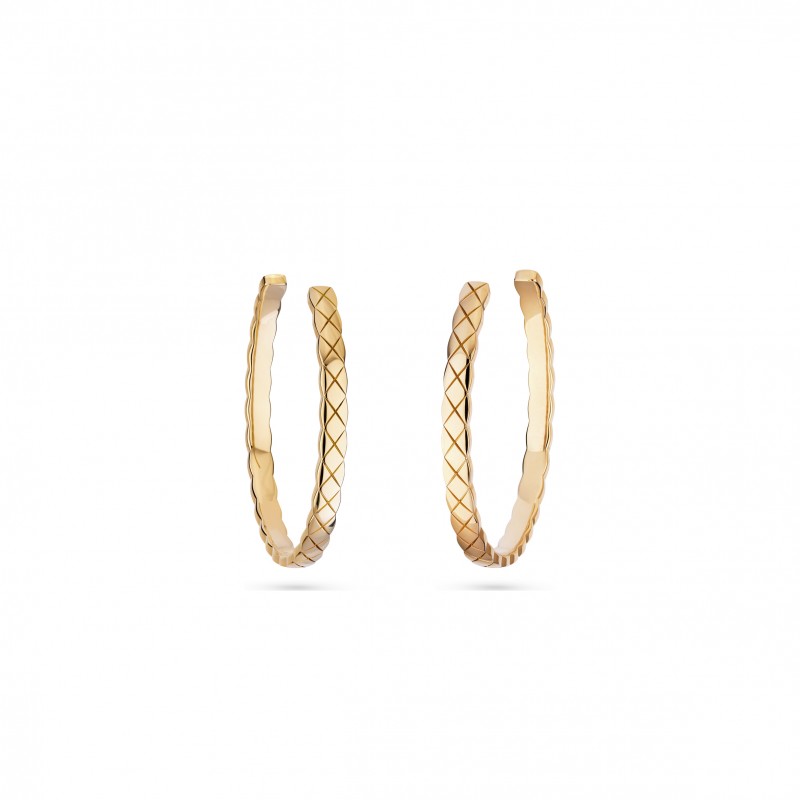 CHANEL COCO CRUSH HOOP EARRINGS J12092