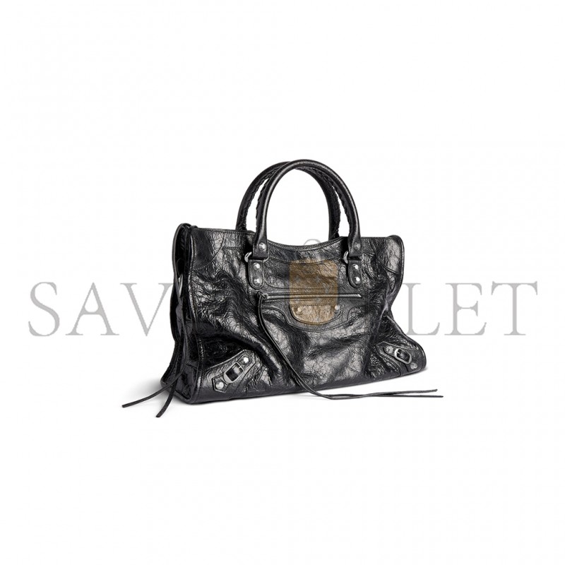 BALENCIAGA LE CITY MEDIUM BAG IN BLACK 7977862AA9S1000 (38*24*13cm)