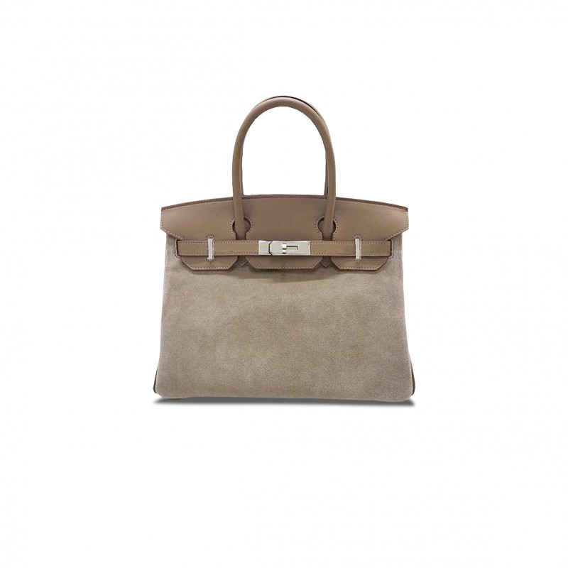 HERMES MASTER BIRKIN 30 18 ELEPHANT GREY ETOUPE TOGO CALFSKIN GOLD BUCKLE 0540240685 (30*23*15cm)