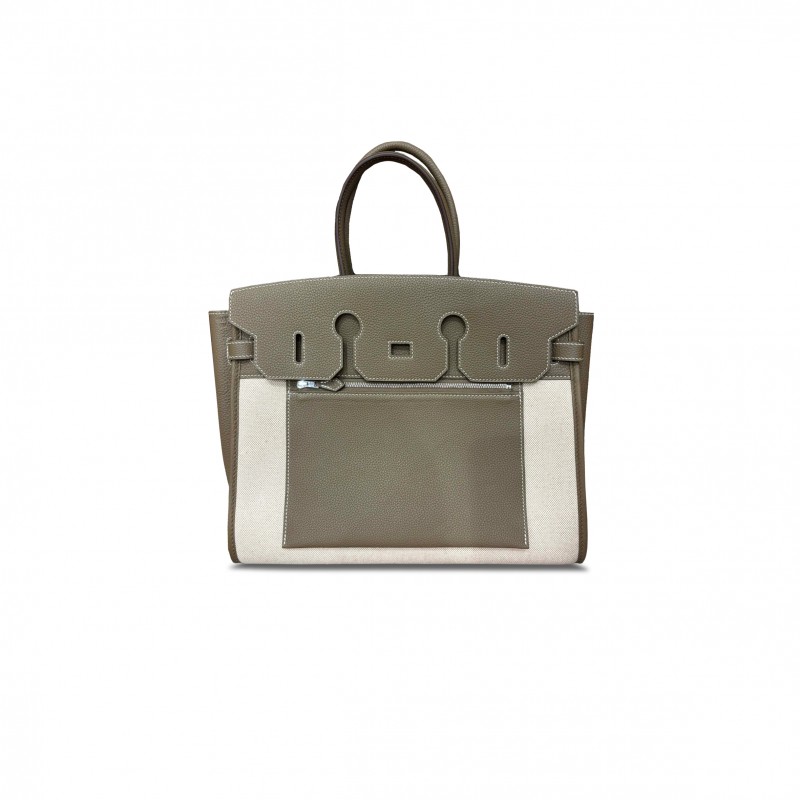 HERMES MASTER BIRKIN 30 TOGO ELEPHANT GREY LEATHER BAG 0705316342 (30*21*17cm)