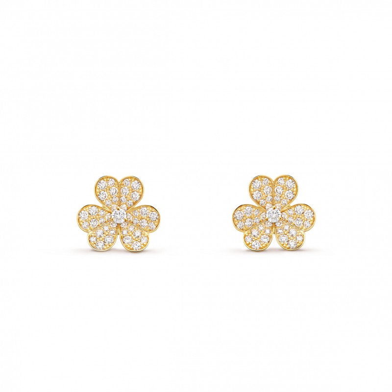 VAN CLEEF ARPELS FRIVOLE EARRINGS, SMALL MODEL VCARP0J900