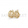 VAN CLEEF ARPELS PERLÉE CLOVERS HOOP EARRINGS VCARO3YE00