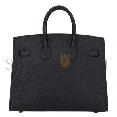 HERMES MASTER BIRKIN 40 NOIR BLACK EPSOM LEATHER GOLD BUCKLE BAG 454077 (40*30*21cm)