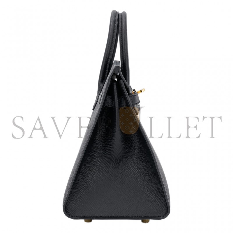 HERMES MASTER BIRKIN 40 NOIR BLACK EPSOM LEATHER GOLD BUCKLE BAG 454077 (40*30*21cm)