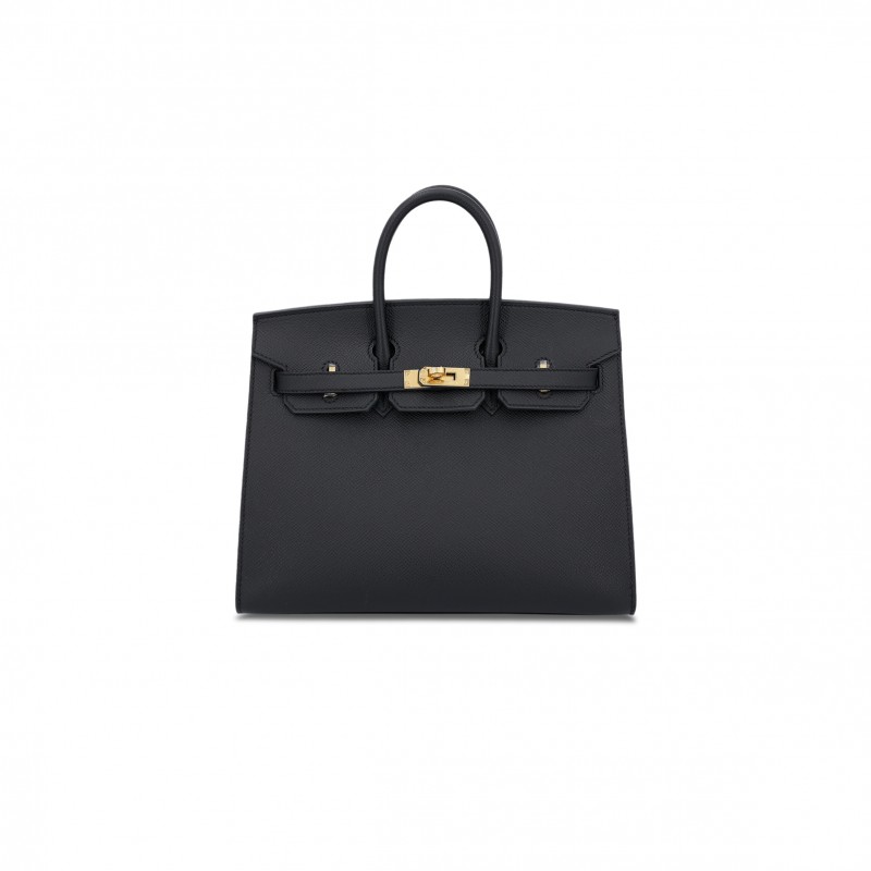 HERMES BIRKIN 40 89 NOIR BLACK EPSOM LEATHER GOLD BUCKLE BAG 454077 (40*30*21cm)