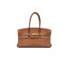 HERMES SHOULDER BIRKIN 42 TOGO GOLDEN BROWN LEATHER GOLD BUCKLE BAG 116571 (42*21*16cm)