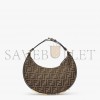 FENDI GRAPHY SMALL BROWN FF JACQUARD FABRIC BAG 8BR798ALP3F1I02 (29*24.5*10cm)