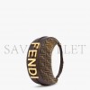 FENDI GRAPHY SMALL BROWN FF JACQUARD FABRIC BAG 8BR798ALP3F1I02 (29*24.5*10cm)