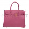 HERMES MASTER BIRKIN 25 TOGO LEATHER PINK BAG BK25X9SWCD (25*20*13cm)